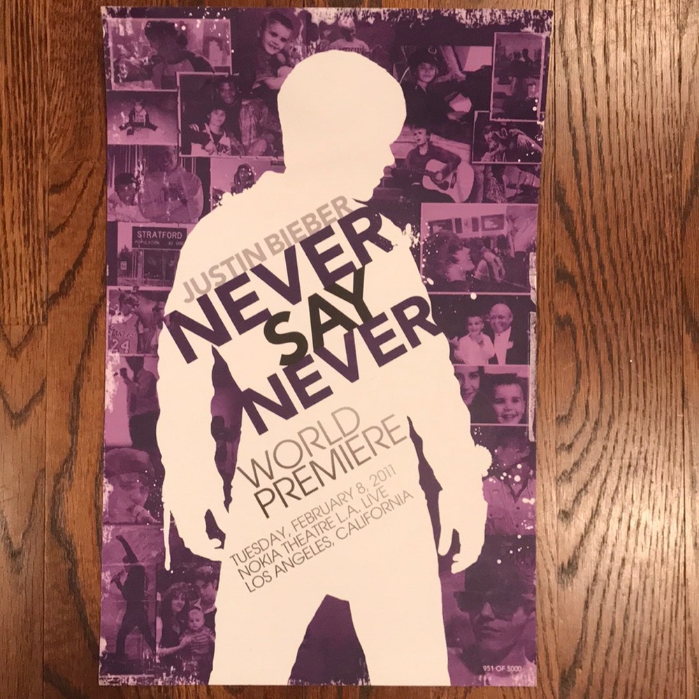 Exclusive Justin Bieber world premiere poster